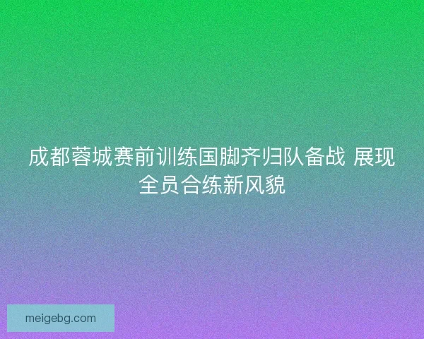 成都蓉城赛前训练国脚齐归队备战 展现全员合练新风貌